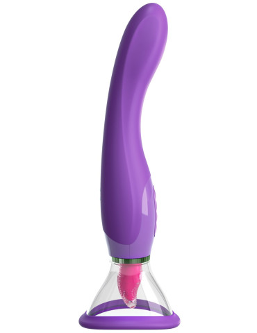 Sací stimulátor klitorisu s jazýčkem/vibrátor na bod G Fantasy For Her , Pipedream