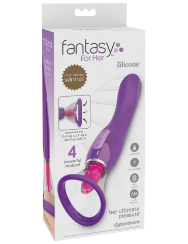 Sací stimulátor klitorisu s jazýčkem/vibrátor na bod G Fantasy For Her , Pipedream