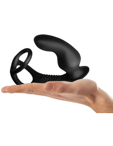 Vibrační stimulátor prostaty s kroužkem na penis a varlata RO,Zen Pro , Rocks,Off