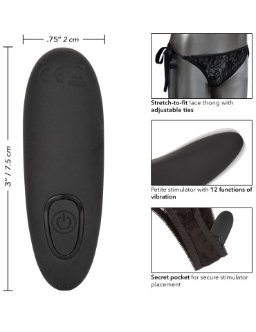 Vibrační kalhotky s dálkovým ovladačem Lace Thong Set , California Exotic Novelties