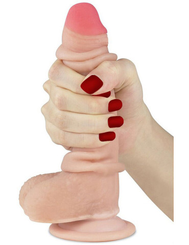 Realistické dildo s pohyblivou kůží a přísavkou Sliding Skin 7" , Lovetoy