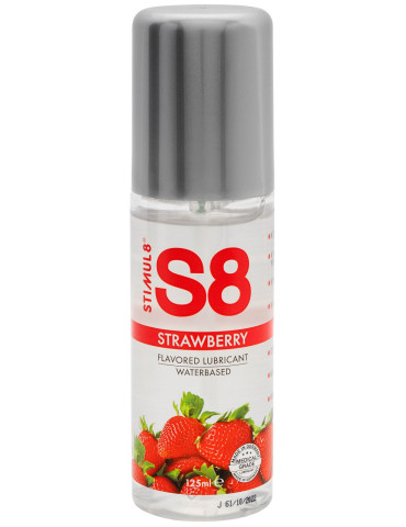 Ochucený lubrikační gel S8 Strawberry – STIMUL8 (jahoda, 125 ml)