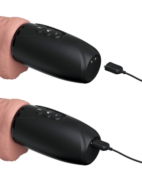 Přirážecí a hřejivý realistický vibrátor King Cock Plus 6.5" , Pipedream