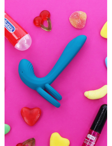 Párový vibrátor s kroužkem na penis Couples Vibrator Ring , XOCOON