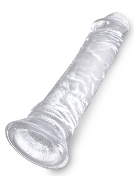 Dildo s přísavkou King Cock Clear 8" , Pipedream