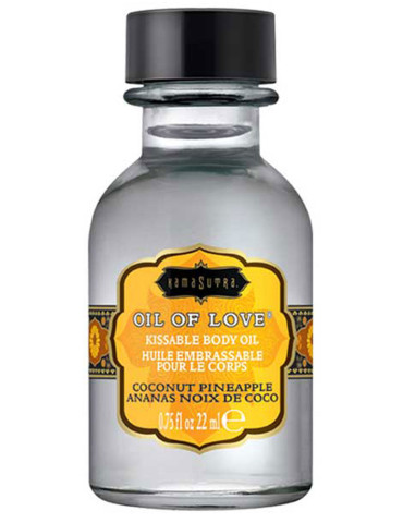Slíbatelný tělový olej OIL OF LOVE Coconut Pineapple , Kama Sutra, 22 ml