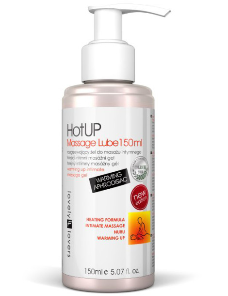 Hřejivý masážní a lubrikační gel HotUP , Lovely Lovers