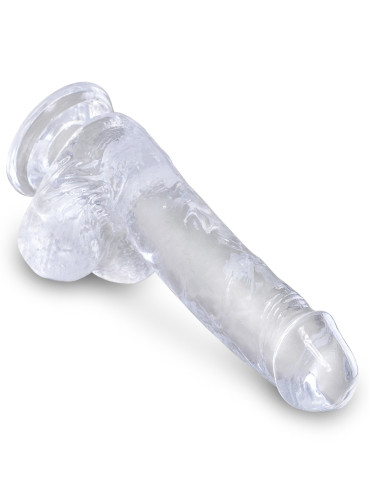 Realistické dildo s přísavkou King Cock Clear 6" , Pipedream