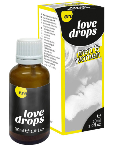 Afrodiziakální kapky pro ženy i muže Love Drops , 30 ml