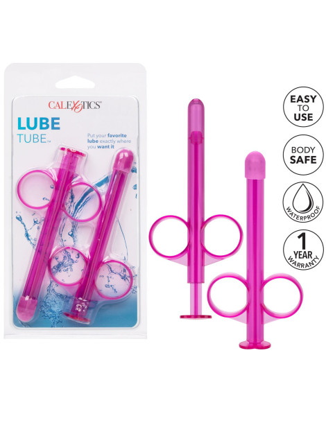 Růžový aplikátor lubrikantu Lube Tube (2 ks) , California Exotic Novelties