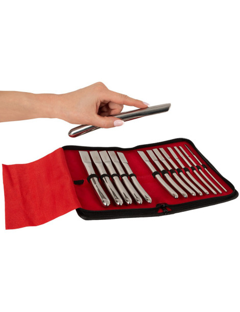 Set nerezových dilatátorů, 14 ks (4 – 17 mm) , Penisplug