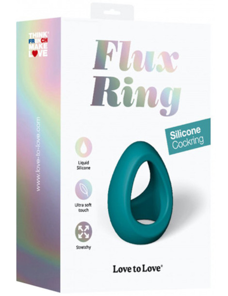 Silikonový postroj na penis a varlata Flux Ring , Love to Love