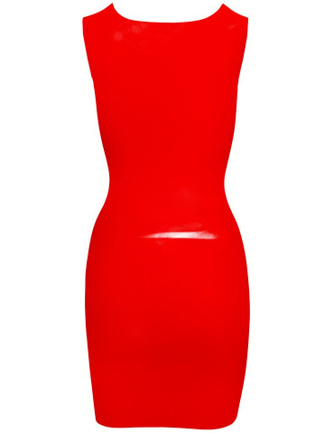 Červené latexové minišaty , LATE X