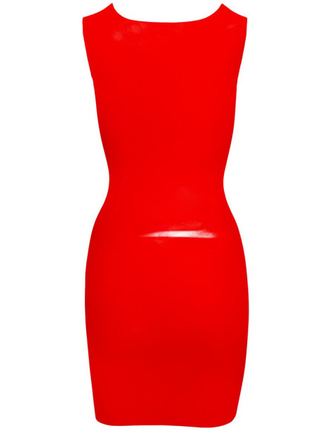 Červené latexové minišaty , LATE X