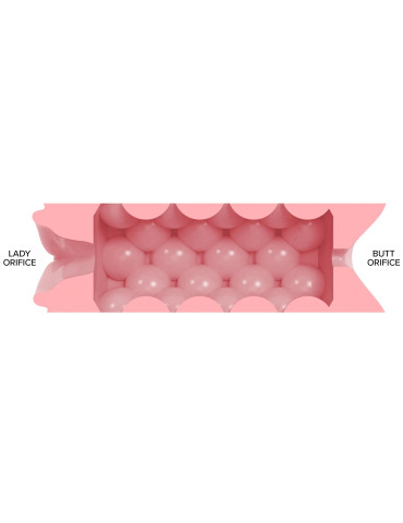 Oboustranný masturbátor pro muže Quickshot STU Lady & Butt , Fleshlight