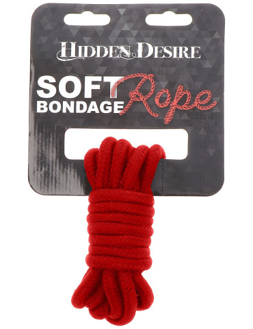 Červené bondage lano (3 m) , Hidden Desire