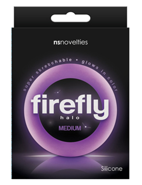 Světélkující erekční kroužek na penis Firefly Halo Medium (střední) , NS Novelties