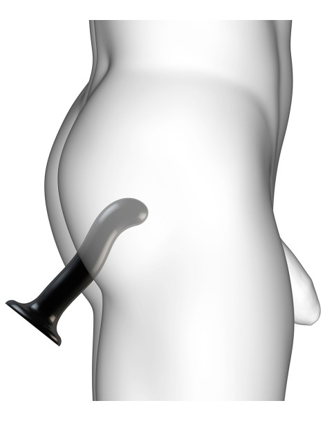 Dildo ze silikonu s přísavkou ve tvaru srdíčka (velikost M) , Strap,On,Me