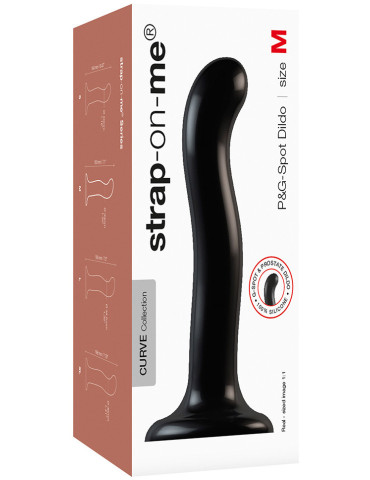 Dildo ze silikonu s přísavkou ve tvaru srdíčka (velikost M) , Strap,On,Me