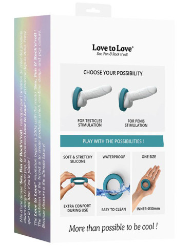 Erekční kroužek ze silikonu Cool Ring , Love to Love