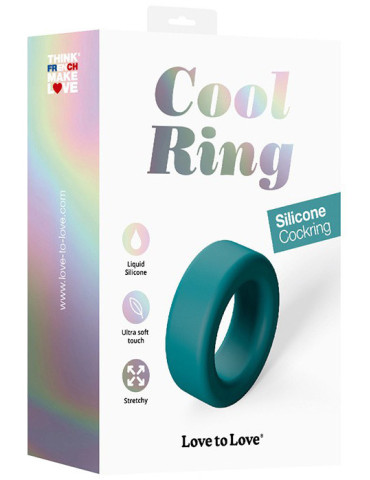 Erekční kroužek ze silikonu Cool Ring , Love to Love