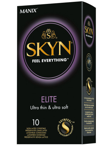 Extra tenké bezlatexové kondomy SKYN Elite , Manix (10 ks)