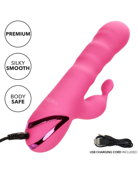 Vibrátor s perličkami a králíčkem California Dreaming Santa Barbara Surfer , California Exotic Novelties