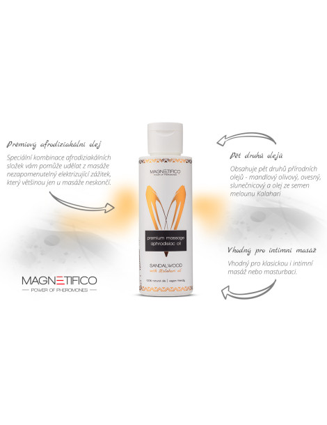 Afrodiziakální masážní olej Sandalwood