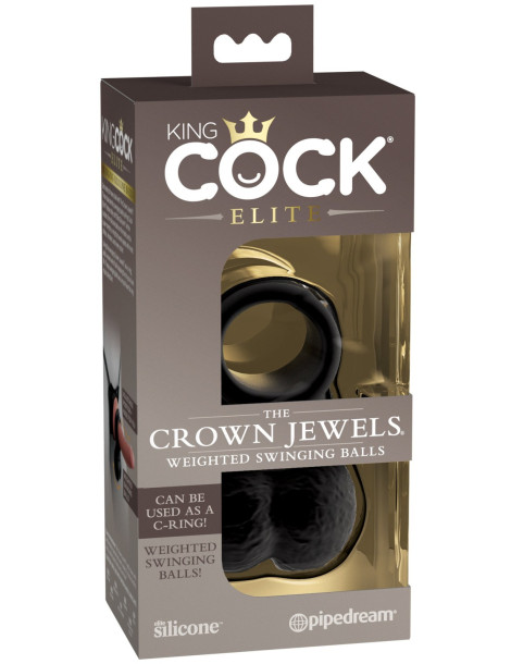 Silikonový kroužek s varlaty Crown Jewels , Pipedream