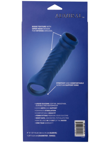 Stimulační otevřený návlek na penis ADMIRAL Wave Extension , California Exotic Novelties