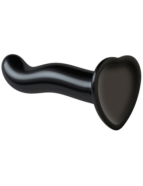 Dildo ze silikonu s přísavkou ve tvaru srdíčka (velikost L) , Strap,On,Me