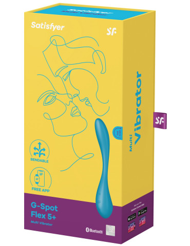 Tvarovatelný vibrátor s ovládáním přes mobil G,Spot Flex 5+ , Satisfyer