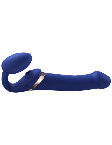 Tvarovatelný samodržící vibrační strapon s jazýčkem , Strap,On,Me (velikost L)