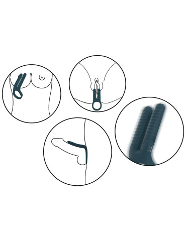 Vibrátor pro páry s kroužkem na penis FUSHION , TOYJOY