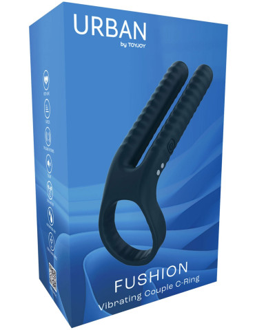 Vibrátor pro páry s kroužkem na penis FUSHION , TOYJOY