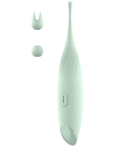 Vibrační stimulátor klitorisu se dvěma nástavci Glam Pin Point Stimulator , Tonga