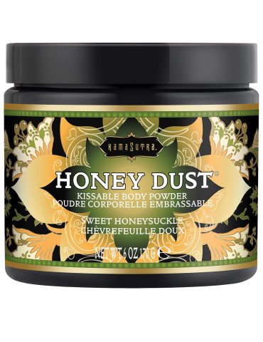 Slíbatelný tělový pudr Honey Dust Sweet Honeysuckle , Kama Sutra, 170 g