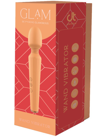 Masážní hlavice Glam Wand Vibrator Orange , Tonga