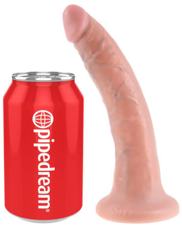 Realistické dildo s přísavkou King Cock 7" , Pipedream (18 cm)