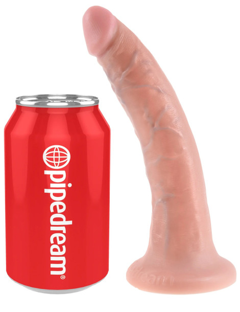 Realistické dildo s přísavkou King Cock 7" , Pipedream (18 cm)