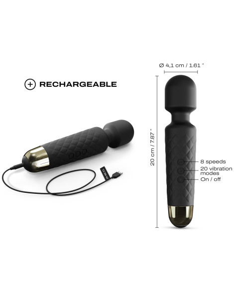 Masážní hlavice Wanderful Black , Dorcel