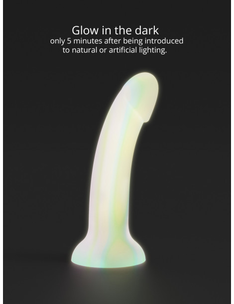 Světélkující silikonové dildo s přísavkou Dildolls Fantasia , Love to Love