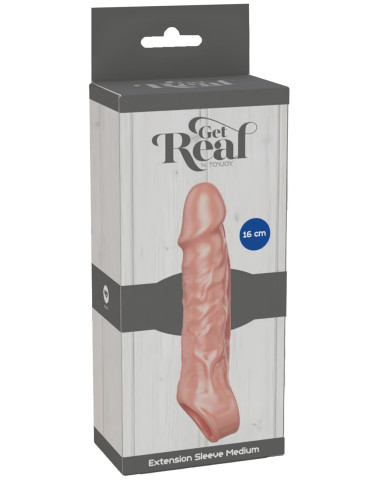 Prodlužovací návlek na penis Get Real Medium , TOYJOY (tělový)