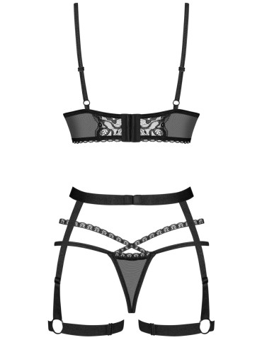 Trojdílný set krajkového prádla Blomentis , Obsessive