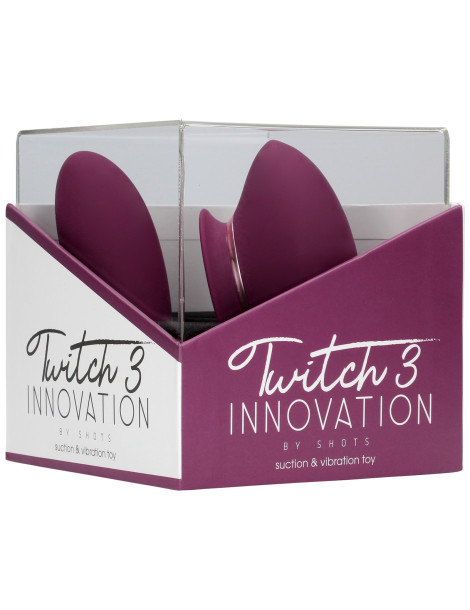 Dvojitý vibrátor se sáním klitorisu Twitch 3 , SHOTS