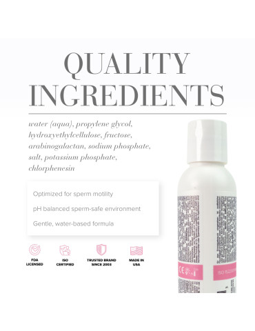 Lubrikační gel na podporu otěhotnění Actively Trying , System JO (120 ml)
