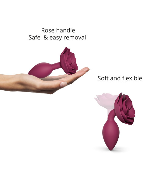 Silikonový anální kolík s růžičkou Open Roses , Love to Love