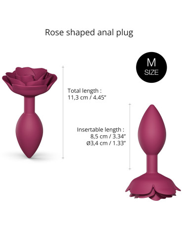 Silikonový anální kolík s růžičkou Open Roses , Love to Love