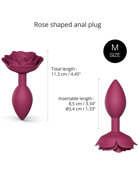 Silikonový anální kolík s růžičkou Open Roses , Love to Love