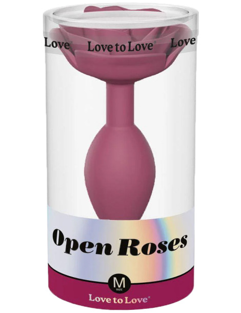 Silikonový anální kolík s růžičkou Open Roses , Love to Love